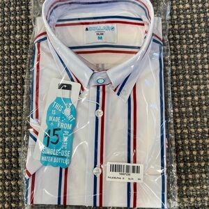 AndCollar Casual Botton Shirt Philadelphia Short Sleeve, New With Tags